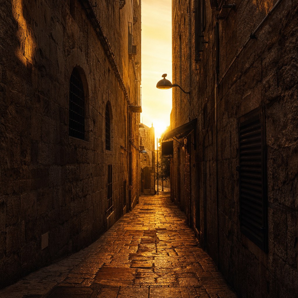 Jerusalem alley fine art photography